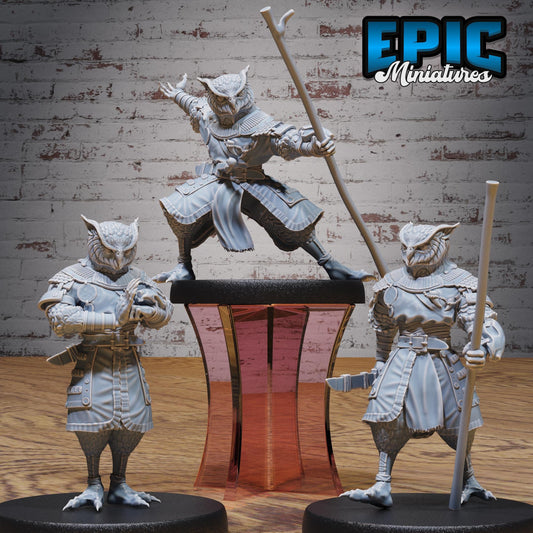 Owl Folk Monk - Epic Miniatures | #101 - Mighty Heroes