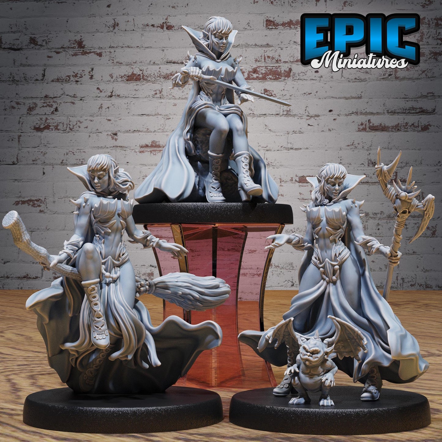 Elf Warlock Female - Epic Miniatures | #101 - Mighty Heroes