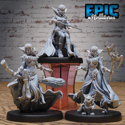 Elf Warlock Female - Epic Miniatures | #101 - Mighty Heroes
