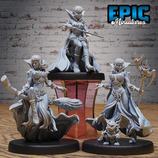 Elf Warlock Female - Epic Miniatures | #101 - Mighty Heroes