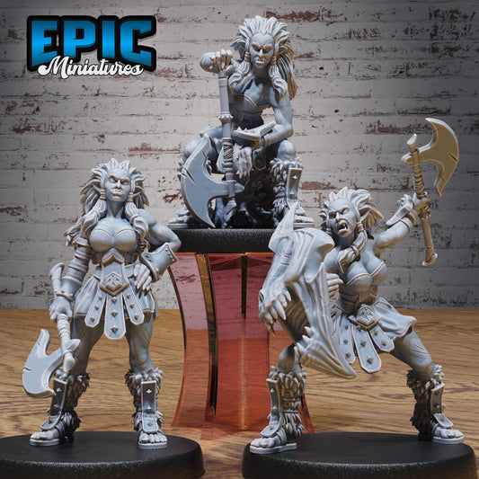 Half Orc Fighter Female - Epic Miniatures | #101 - Mighty Heroes