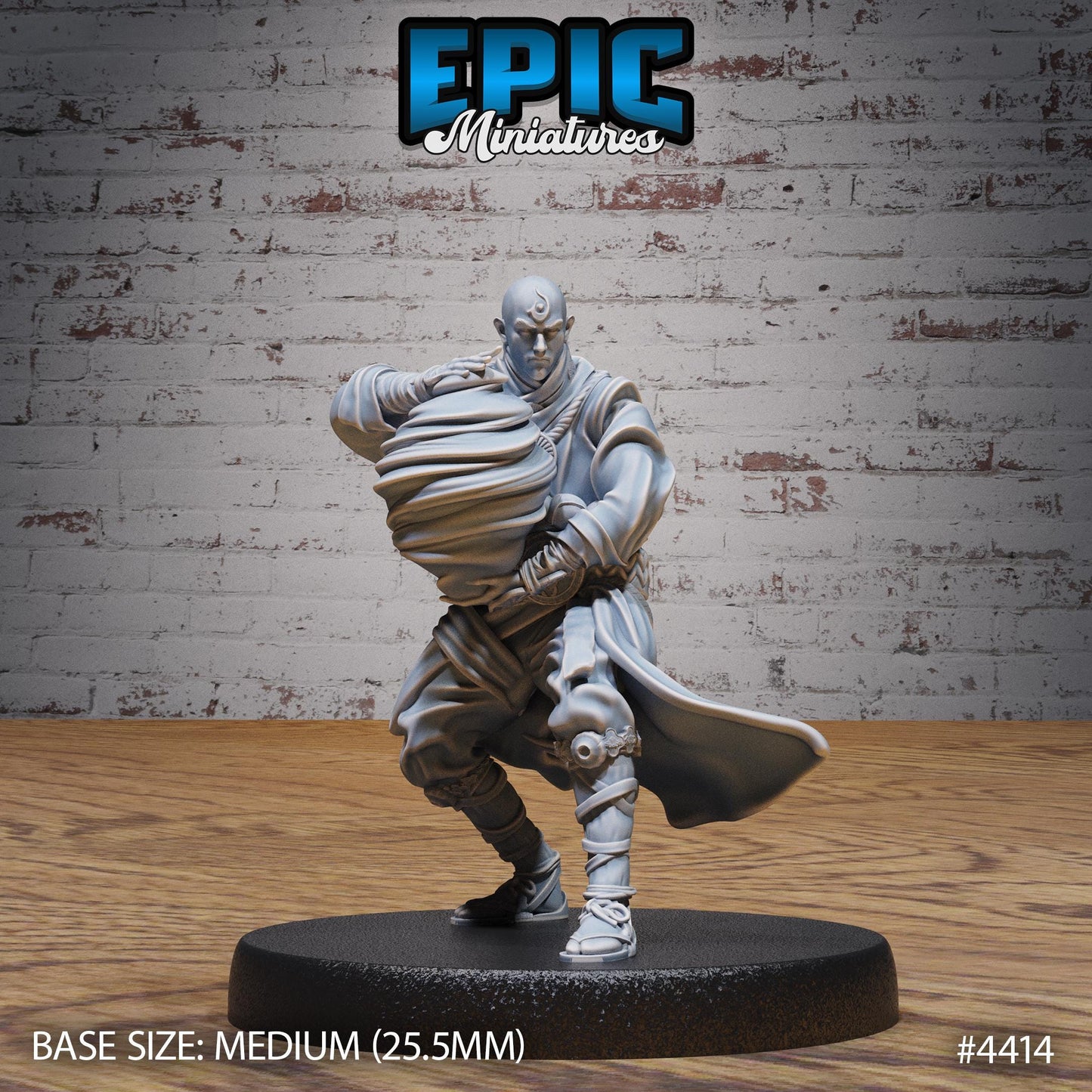 Element Monk Air - Epic Miniatures | #101 - Mighty Heroes