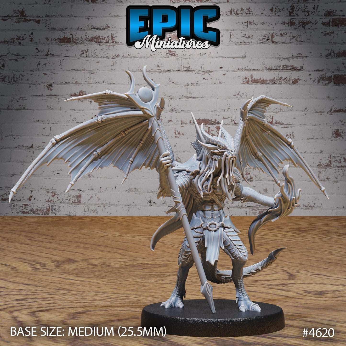 Draconic Demon Gold - Epic Miniatures | #106 - Faith Defender