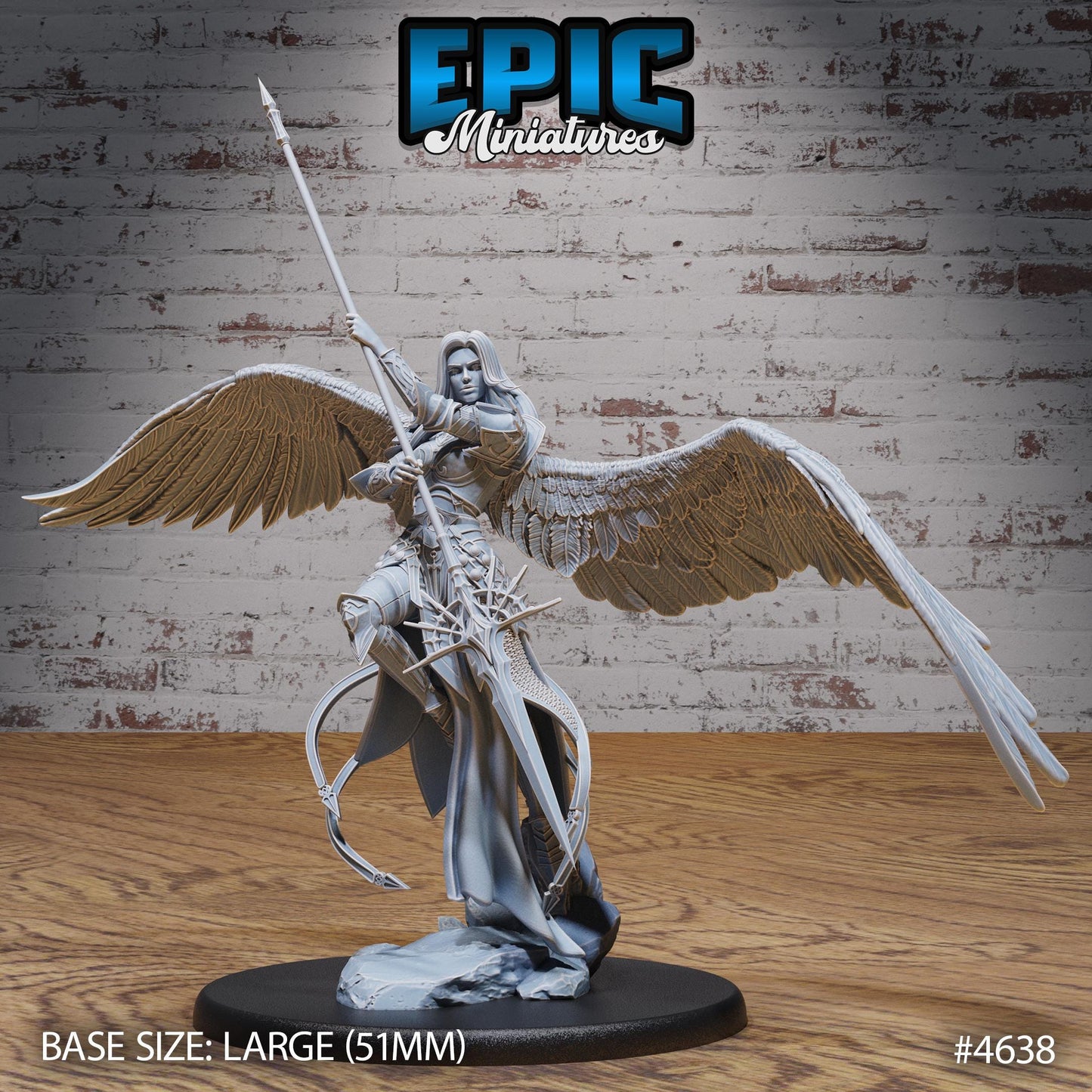 Planetar Female Angel - Epic Miniatures | #106 - Faith Defender