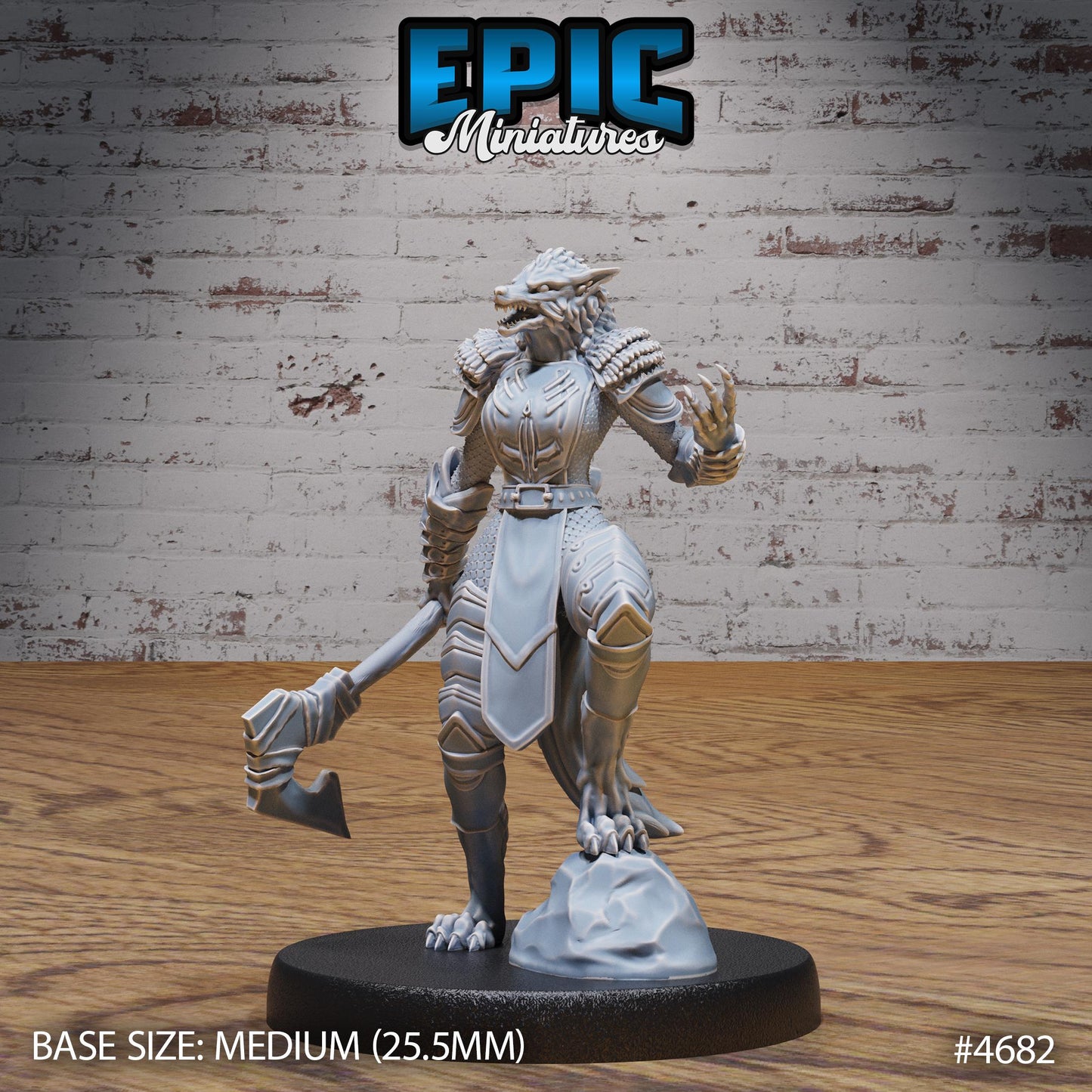 Werewolf Armored Female - Epic Miniatures | #107 - Beast Hunt