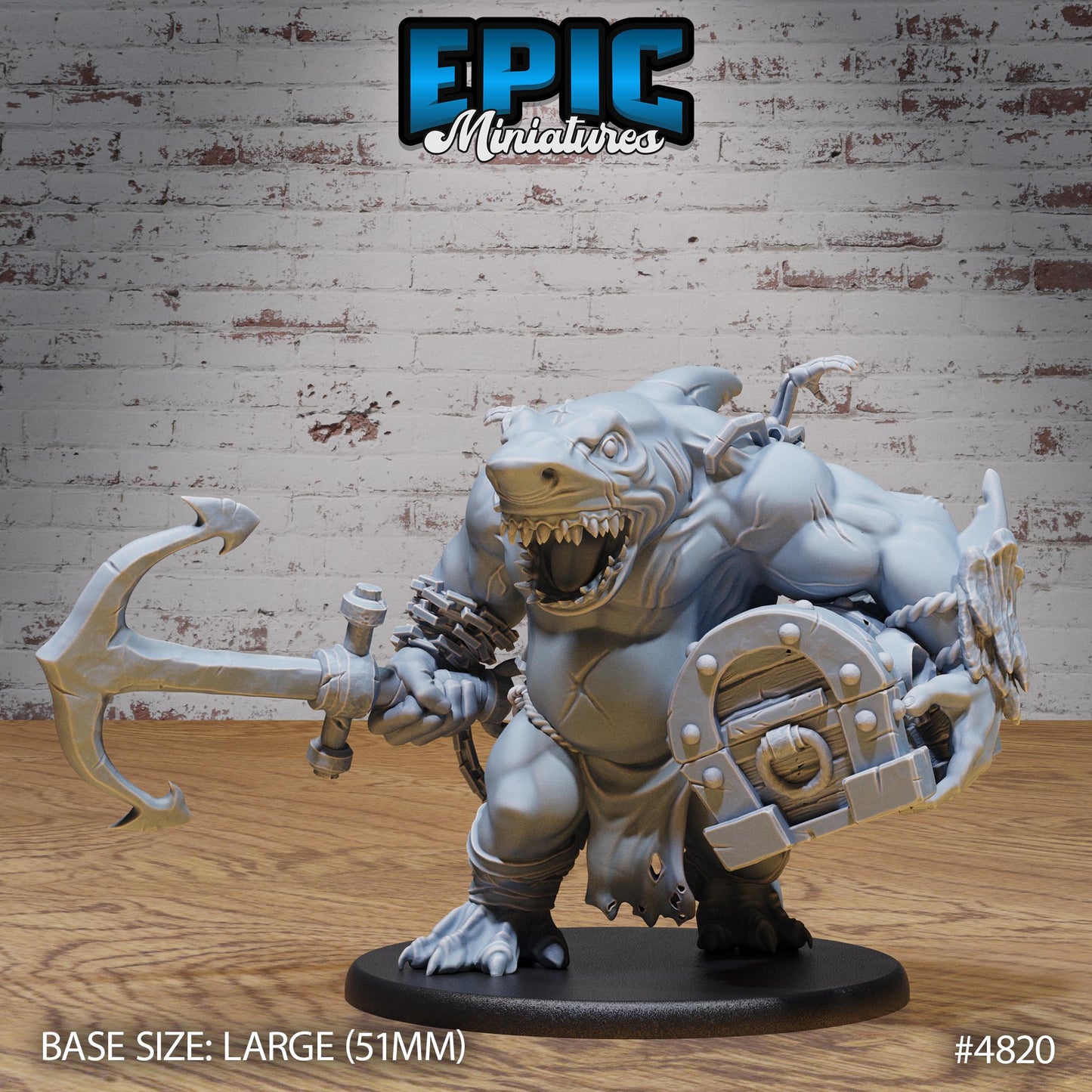 Sharkman Brute - Epic Miniatures | #110 - Mysterious Ocean