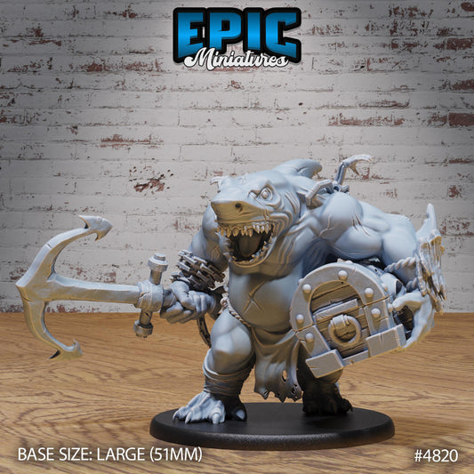 Sharkman Brute - Epic Miniatures | #110 - Mysterious Ocean