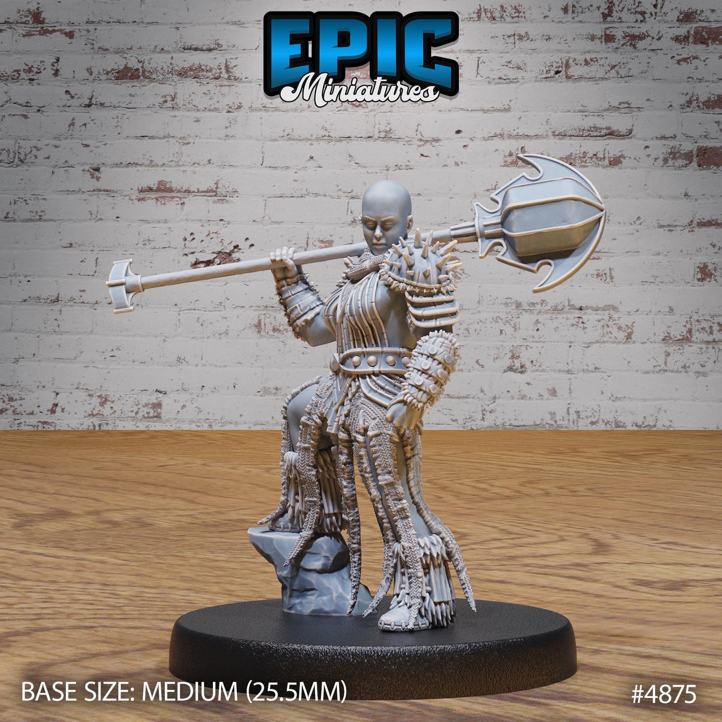 Bald Dwarf Female - Epic Miniatures | #111 - Age of Dragons