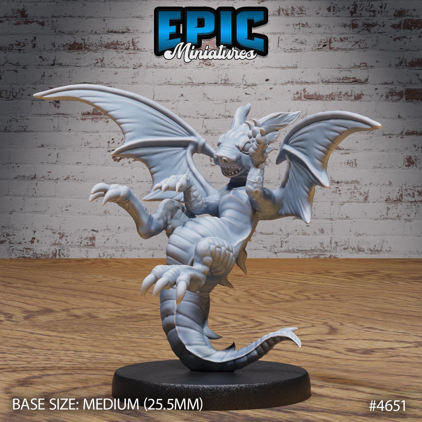 Light Dragon Wyrmling - Epic Miniatures | #106 -Faith Defender
