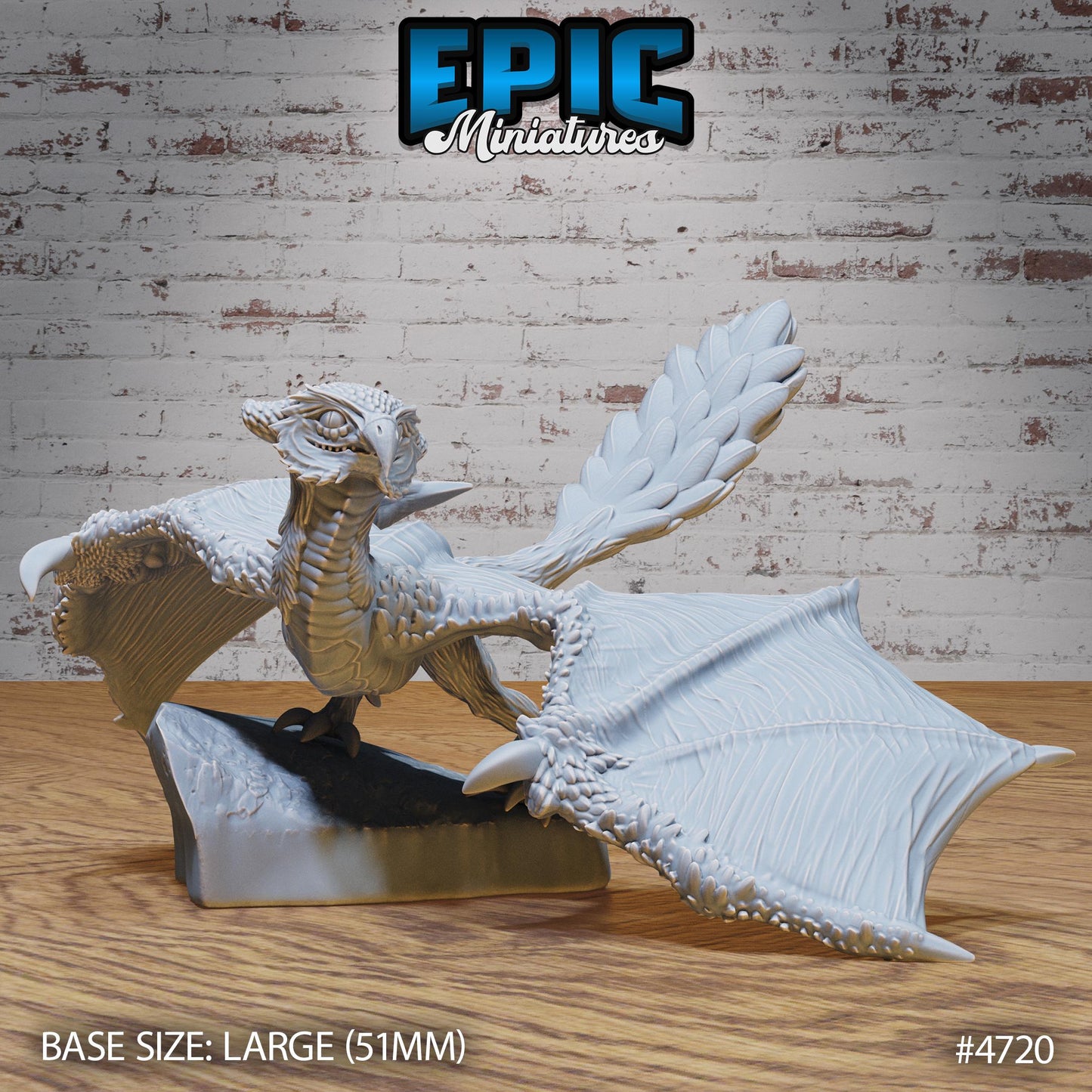 Owl Wyvern - Epic Miniatures | #108 - Old Fables