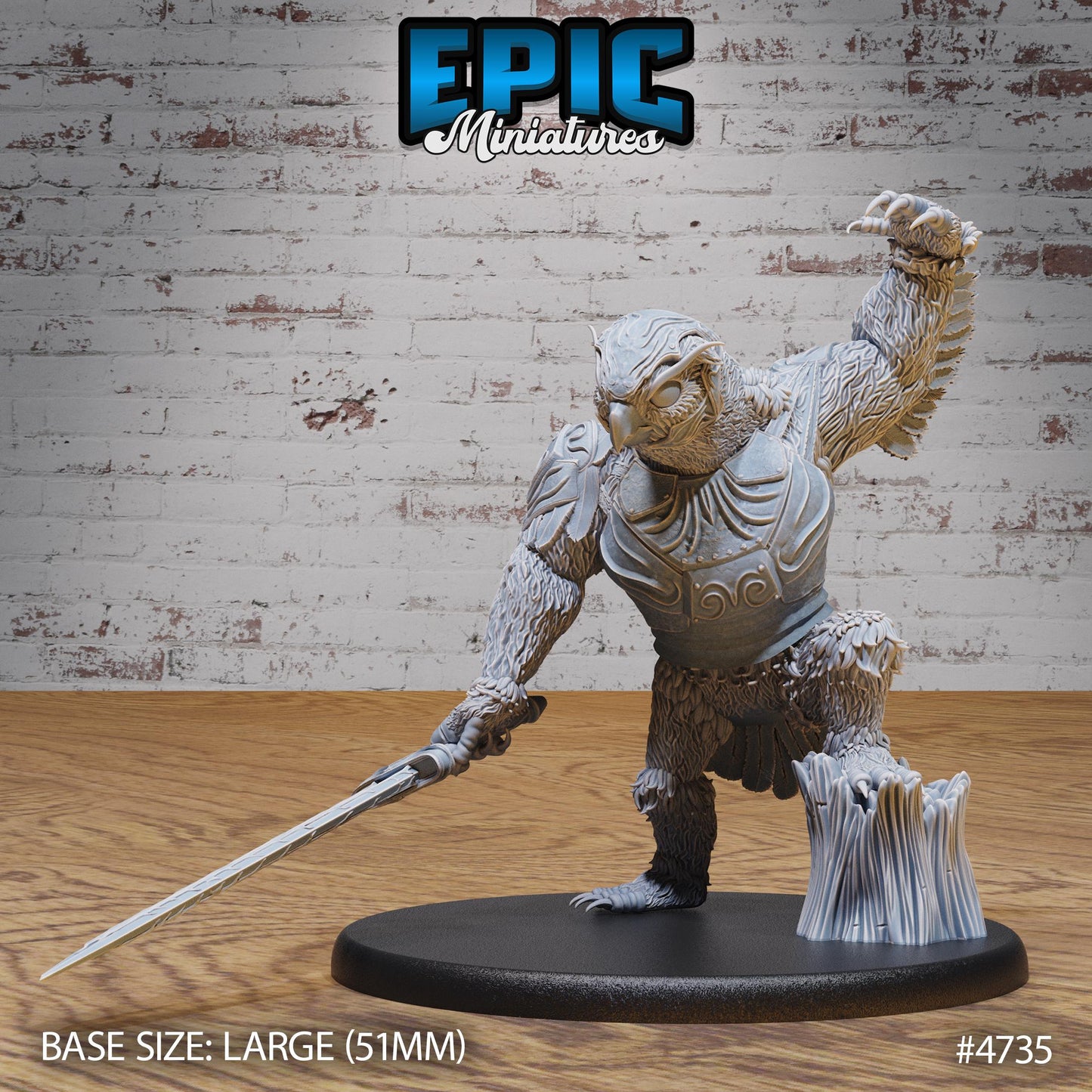 Fabled Owl Bear - Epic Miniatures | #108 - Old Fables