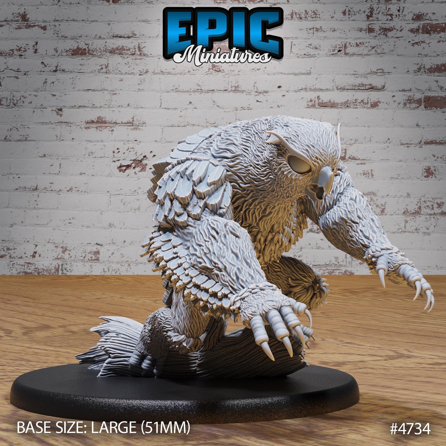 Fabled Owl Bear - Epic Miniatures | #108 - Old Fables