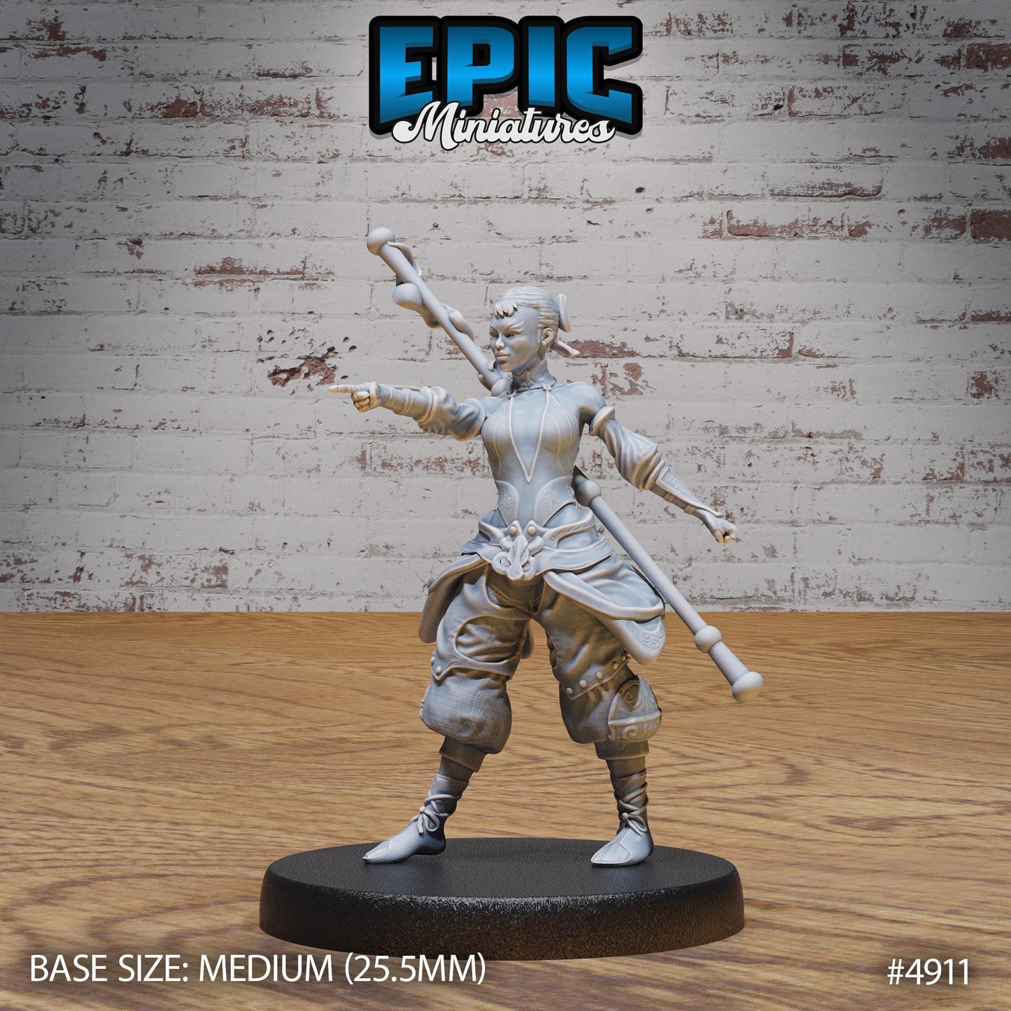 Monk Adventurer Female - Epic Miniatures | #112 -Legends of the East