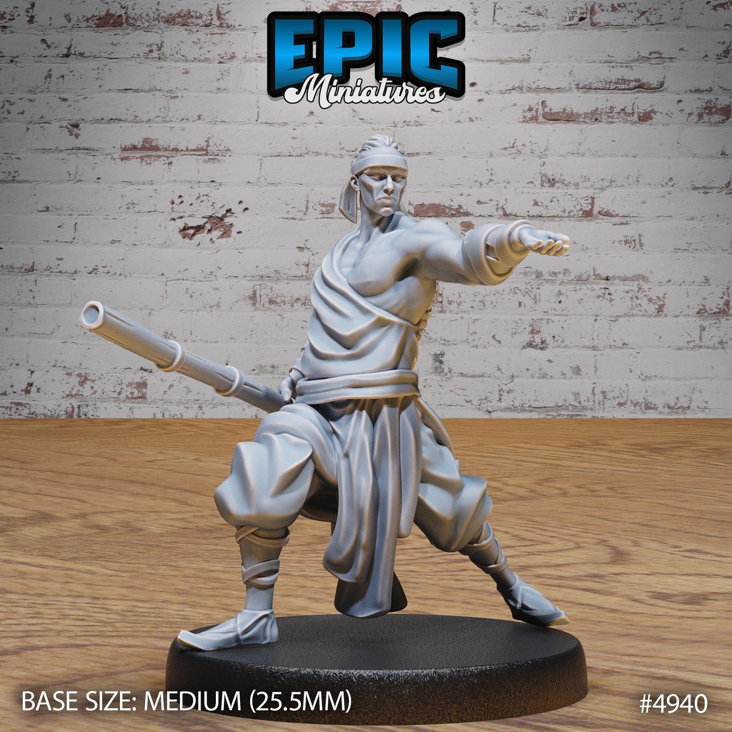 Martial Arts Monk - Epic Miniatures | #112 -Legends of the East