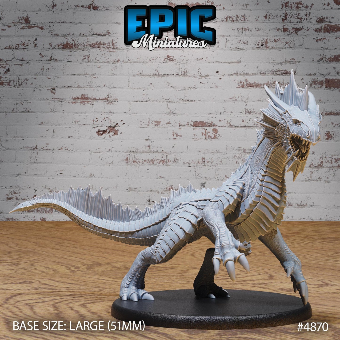 Guard Drake Silver - Epic Miniatures | #111 - Age of Dragons
