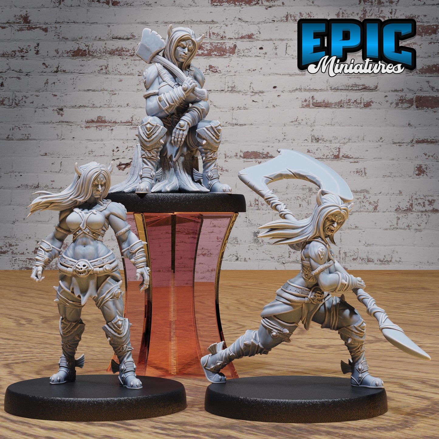 Orc Tiefling Female - Epic Miniatures | #113 -Savage Attack