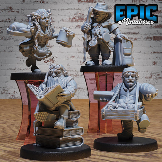 Halfling Villager - Epic Miniatures | #115 -Halfling Meadows