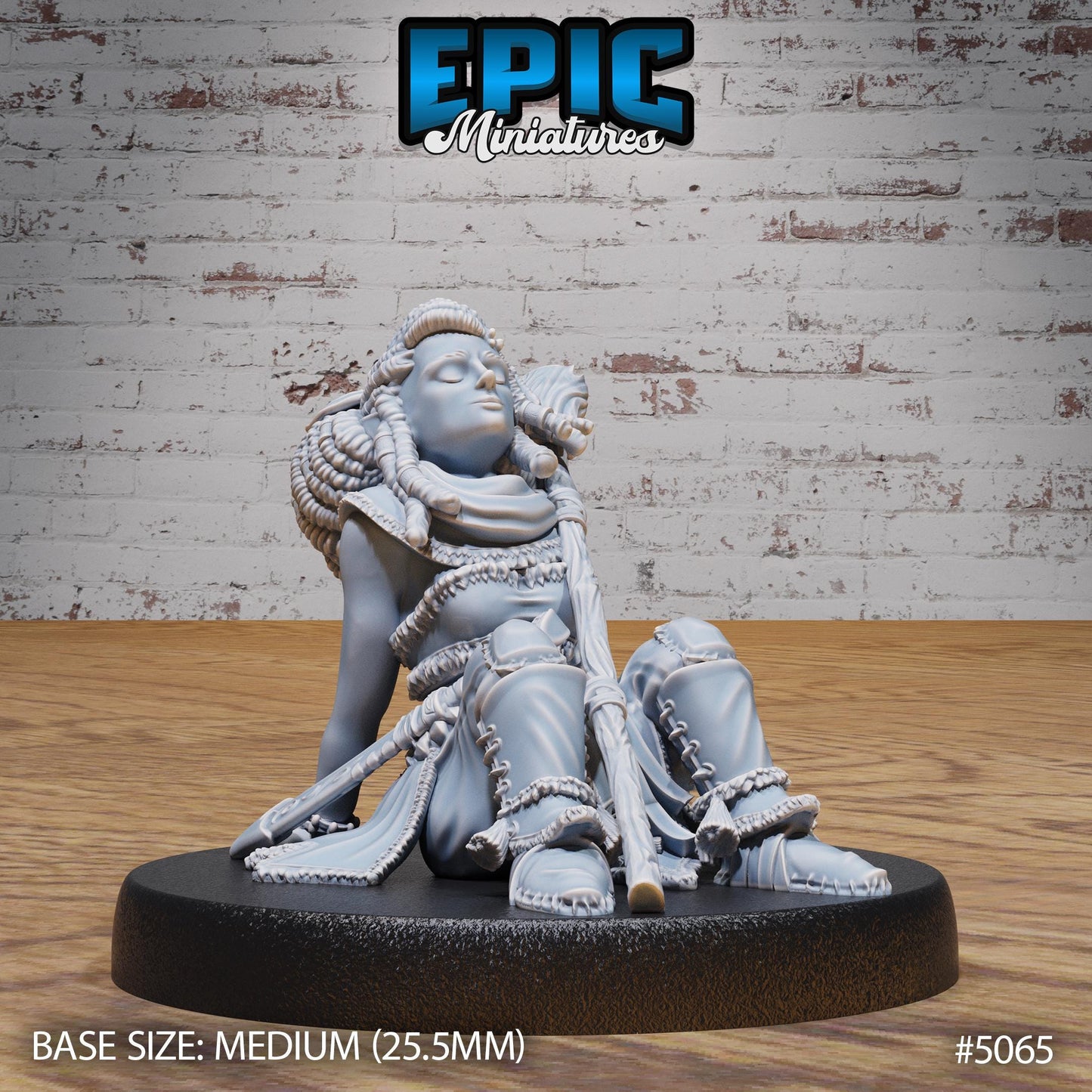 Halfling Druid Female - Epic Miniatures | #115 -Halfling Meadows