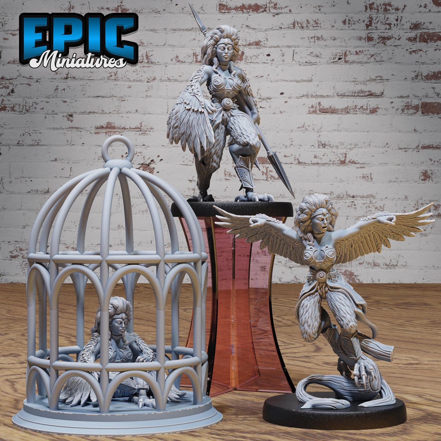 Captured Harpy - Epic Miniatures | #116 -Prison Break
