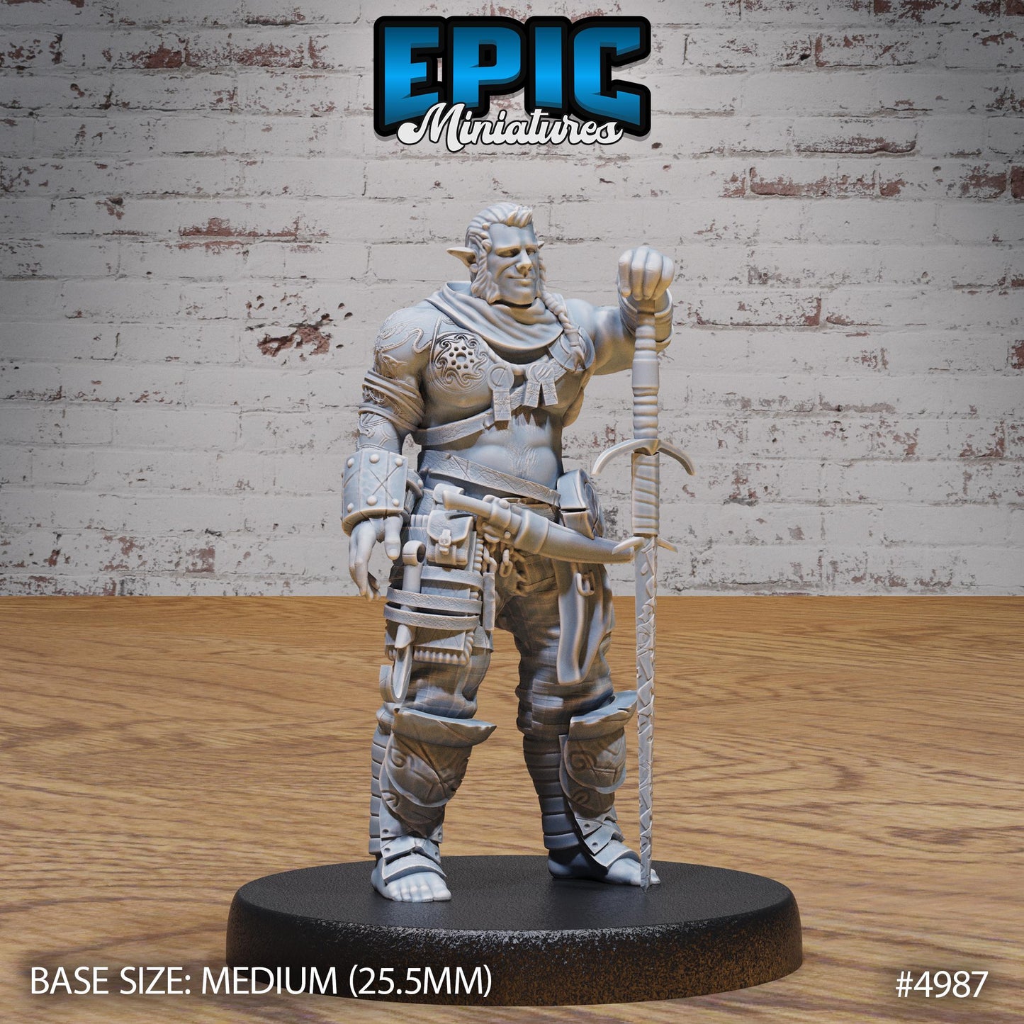 Half Orc Adventurer - Epic Miniatures | #113 -Savage Attack